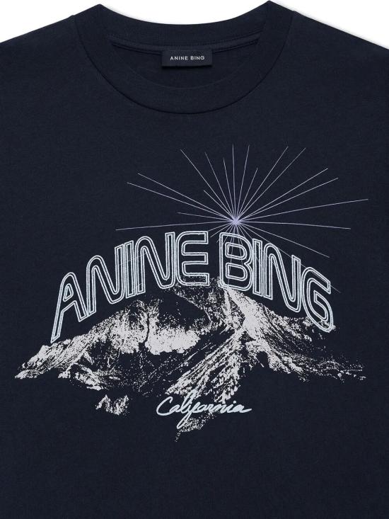 26SS 애니빙 반팔 티셔츠 A0811850VTG3 VINTAGE BLACK - ANINE BING