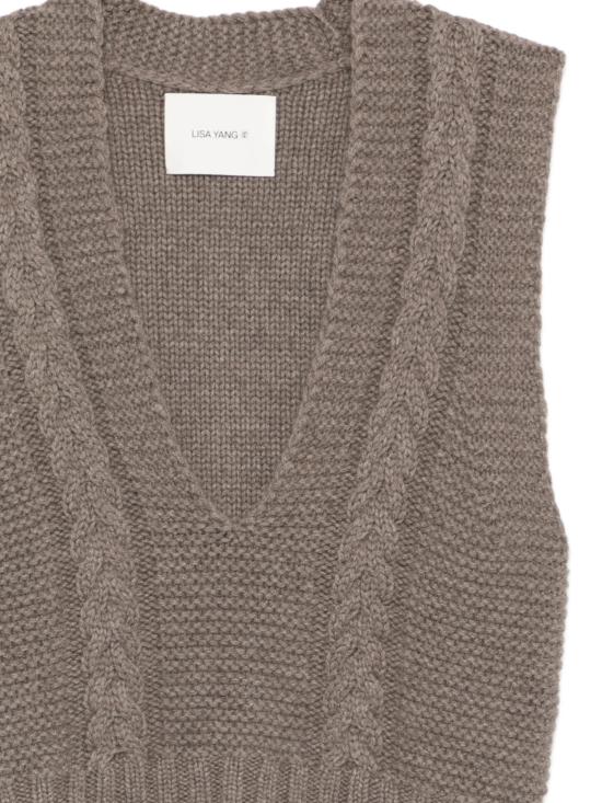 26SS 리사 양 베스트 2025504TL BROWN - LISA YANG
