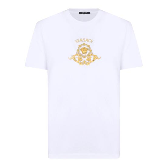 26SS 베르사체 반팔 티셔츠 10139441A167041W000 WHITE