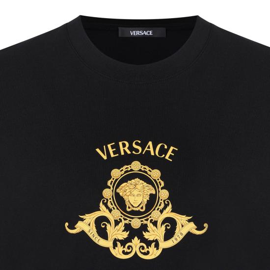 26SS 베르사체 반팔 티셔츠 10139441A167041B000 BLACK - VERSACE