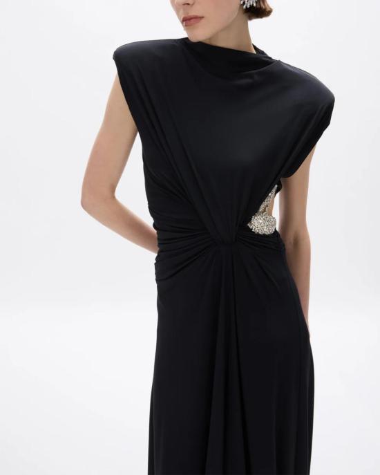  레이첼 길버트 롱 원피스 리코 가운 블랙 - RACHEL GILBERT