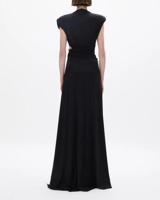  레이첼 길버트 롱 원피스 리코 가운 블랙 - RACHEL GILBERT