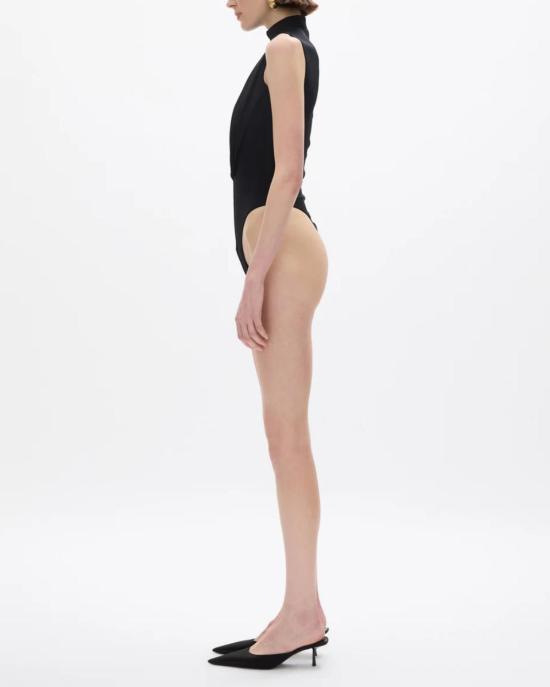  레이첼 길버트 바디수트 티셔츠 리코 보디수트 블랙 - RACHEL GILBERT