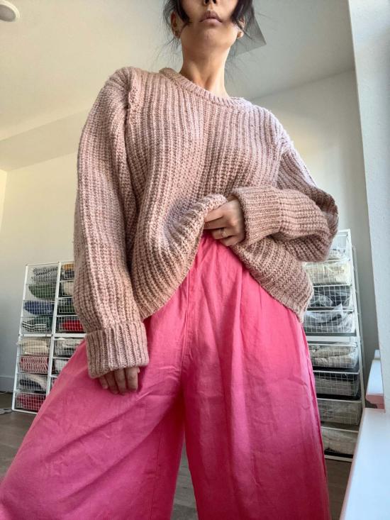  Nettle Studios 스트레이트 팬츠 네틀 스튜디오 미드 이지 팬츠 버블검 - OTHER BRANDS