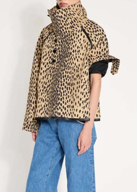  Nackiyé 패딩 나키예 피셔맨 코트 레오파드 - OTHER BRANDS