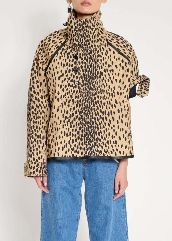  Nackiyé 패딩 나키예 피셔맨 코트 레오파드