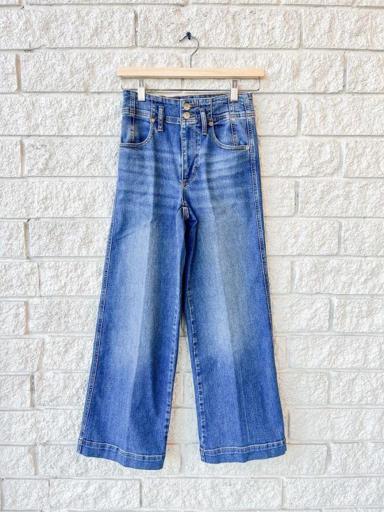  프레임 데님 팬츠 더 솔기드 와이드 팬츠 크롭 자선 행사