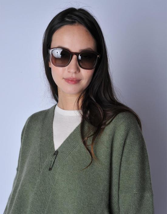  Eva Masaki 안경 에바 마사키 Bqe 골드핀치 선글라스 브라운 - OTHER BRANDS