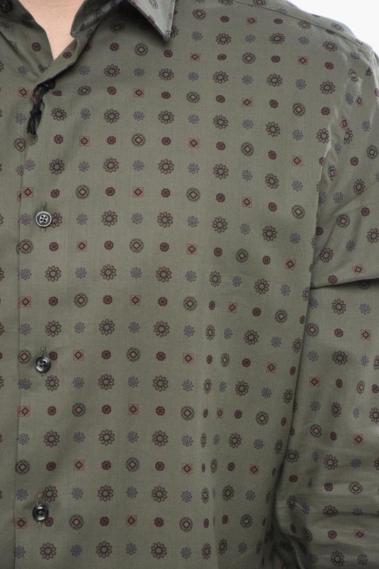  꼬르넬리아니 긴팔 셔츠 84PX81 8861265 051 Green - CORNELIANI