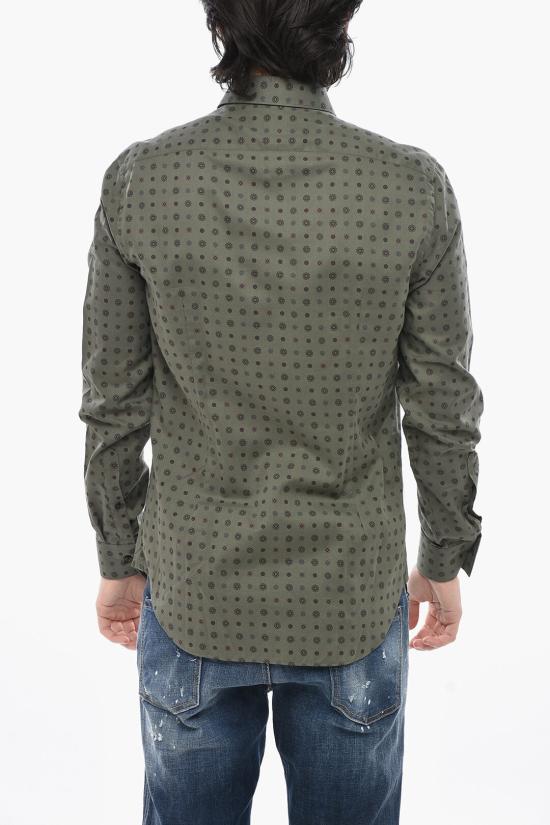  꼬르넬리아니 긴팔 셔츠 84PX81 8861265 051 Green - CORNELIANI