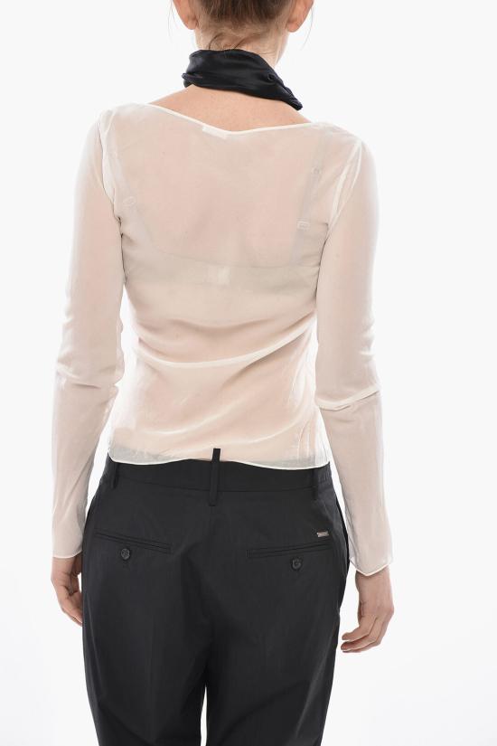  지방시 블라우스 BW61BS14M7 712 White - GIVENCHY