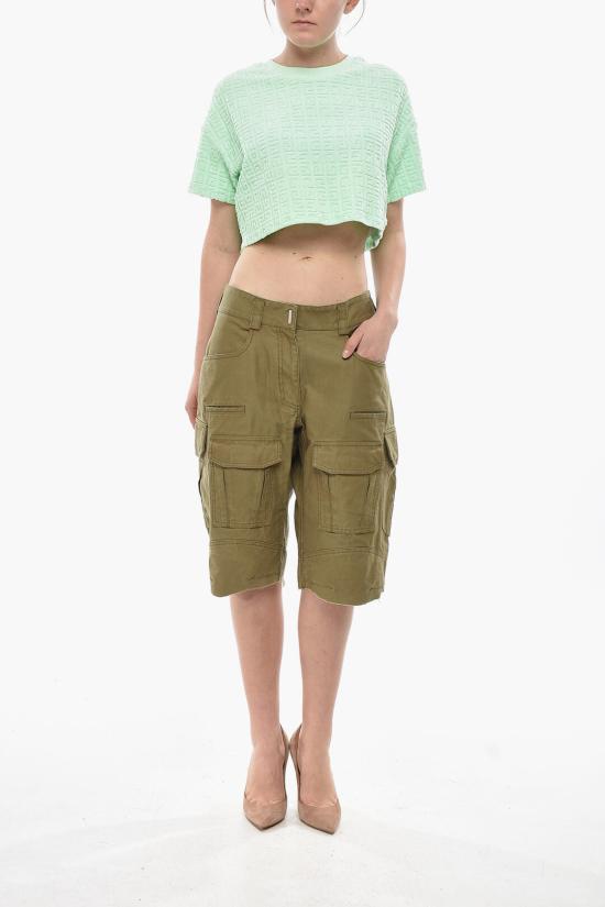  지방시 숏팬츠 BW50Z71YCU 306 Military Green - GIVENCHY