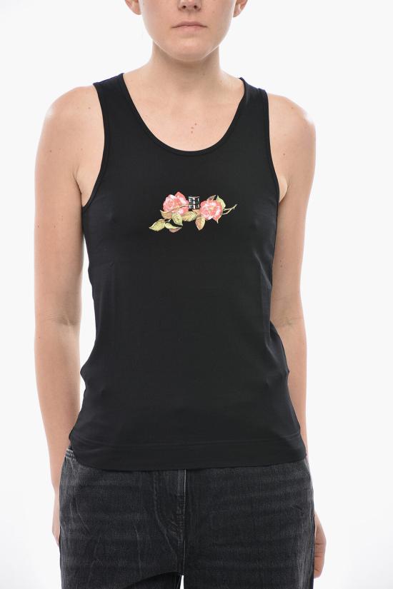  지방시 민소매 티셔츠 BW70CH3YP4 001 Black