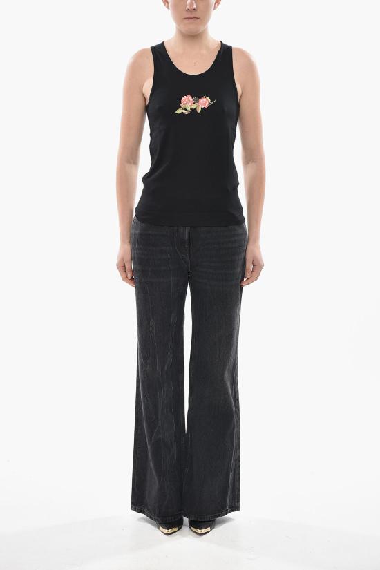  지방시 민소매 티셔츠 BW70CH3YP4 001 Black - GIVENCHY