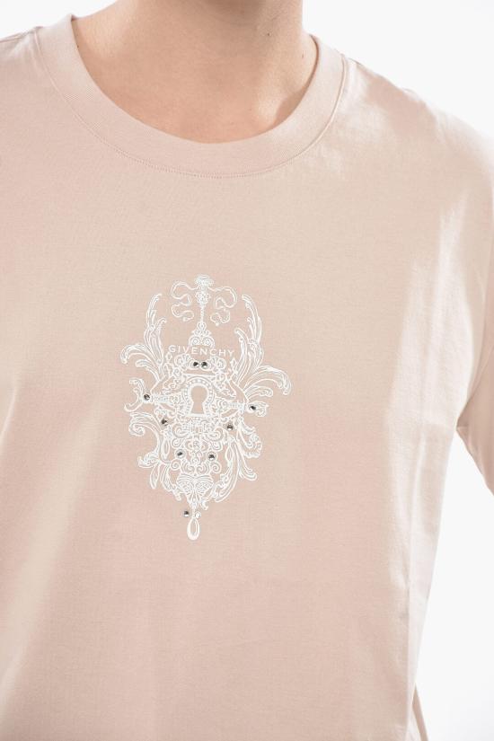  지방시 반팔 티셔츠 BW70EKP6VX 271 Pink - GIVENCHY