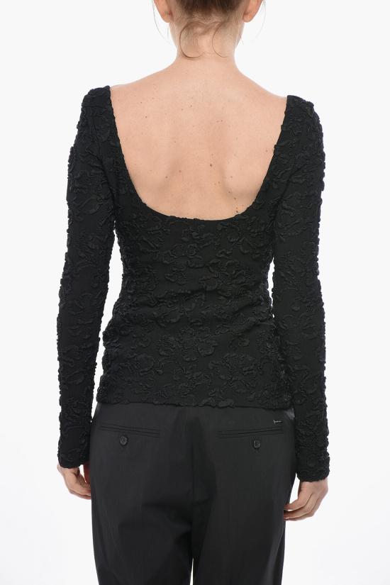  지방시 긴팔 티셔츠 BW70ES15RD 001 Black - GIVENCHY
