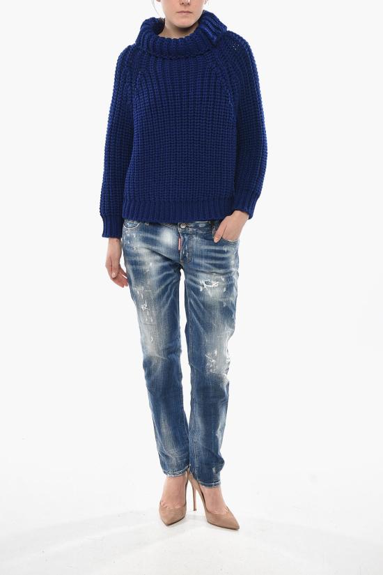  지방시 터틀넥 BW90RL4ZN7 470 Blue - GIVENCHY