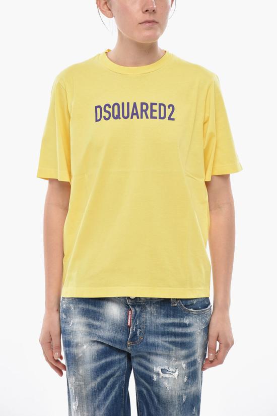  디스퀘어드2 반팔 티셔츠 S75GD0283S22427172 Yellow