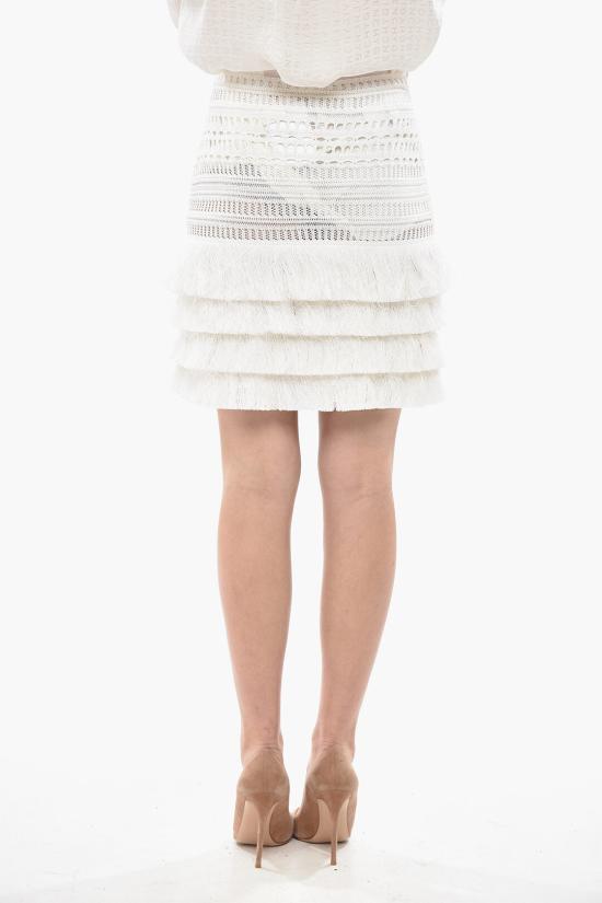  지방시 숏 스커트 BW40VV4ZMP 100 White - GIVENCHY