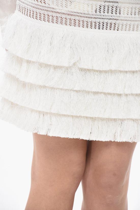  지방시 숏 스커트 BW40VV4ZMP 100 White - GIVENCHY