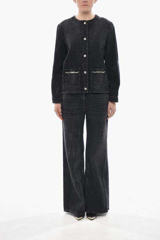  지방시 데님 자켓 BW00NB5Y3P 001 Black - GIVENCHY