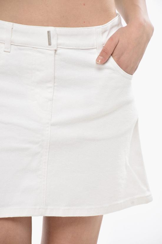  지방시 데님 스커트 BW40KR5Y4J 100 White - GIVENCHY