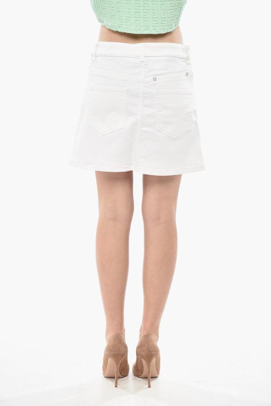  지방시 데님 스커트 BW40KR5Y4J 100 White - GIVENCHY