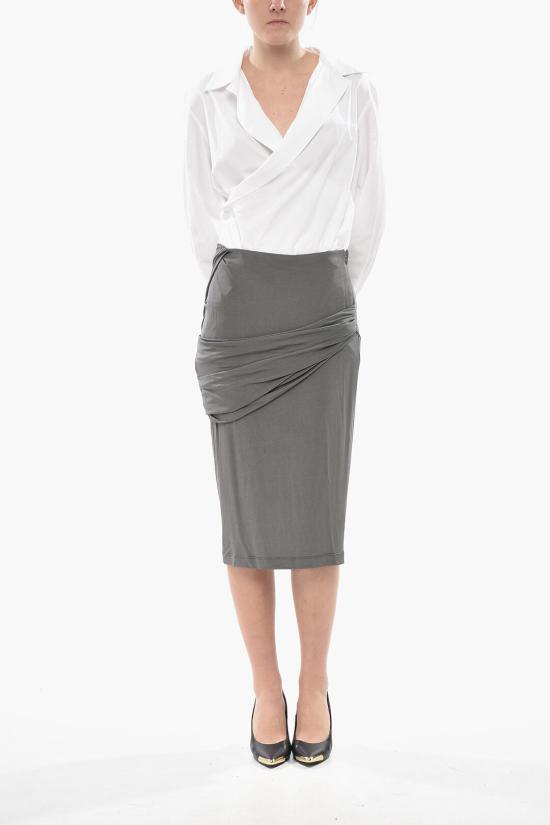  지방시 롱 스커트 BW40PV30XK 021 Gray - GIVENCHY