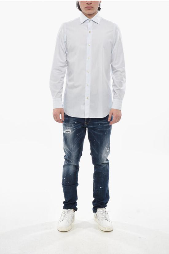  피나모레 긴팔 셔츠 C0440D MILANO1 Light blue - FINAMORE