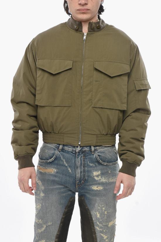  지방시 봄버 자켓 BM016L15EF 306 Military Green