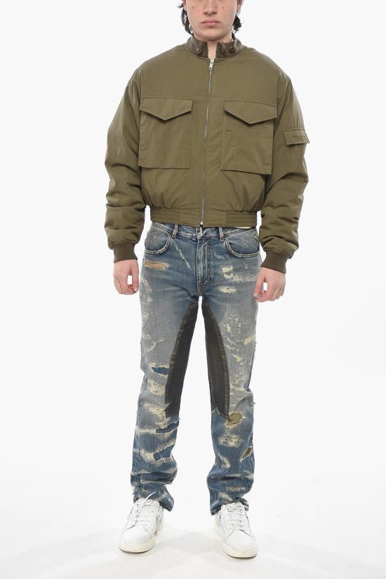  지방시 봄버 자켓 BM016L15EF 306 Military Green - GIVENCHY