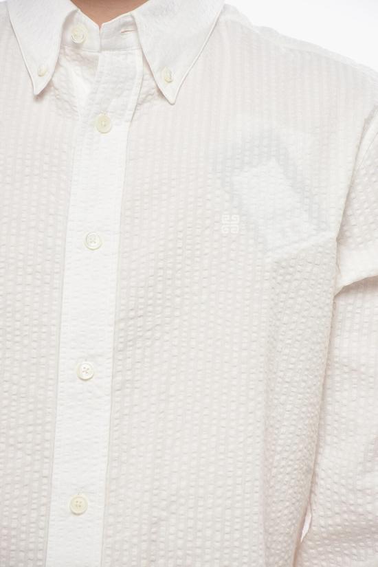  지방시 긴팔 셔츠 BM610C15MN 100 White - GIVENCHY