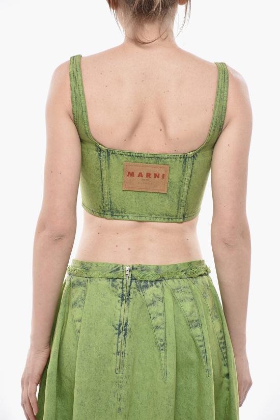  마르니 민소매 티셔츠 TTJD0285A0 USCV96 MBV40 Green - MARNI
