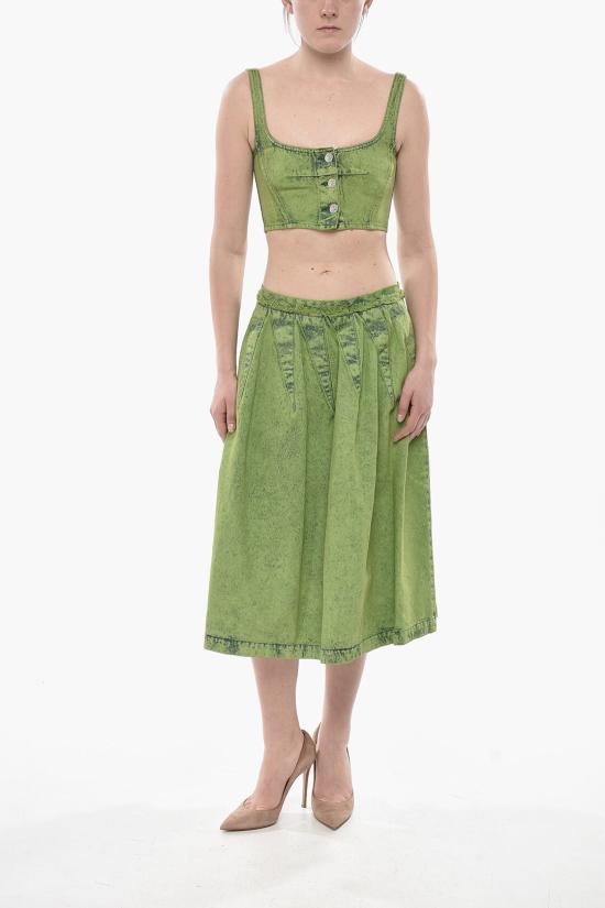  마르니 민소매 티셔츠 TTJD0285A0 USCV96 MBV40 Green - MARNI