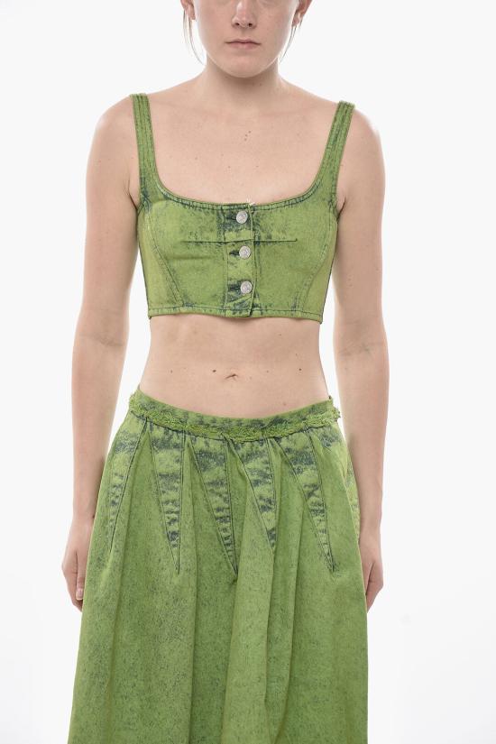  마르니 민소매 티셔츠 TTJD0285A0 USCV96 MBV40 Green