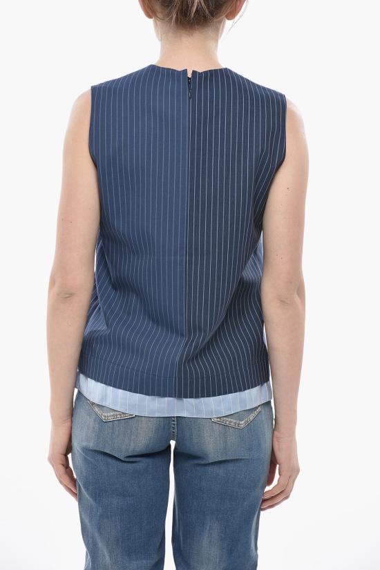  마르니 민소매 티셔츠 TTMA0289QU UTWA14 STB94 Blue - MARNI