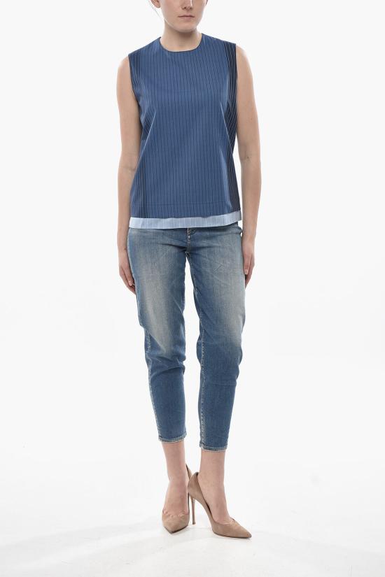  마르니 민소매 티셔츠 TTMA0289QU UTWA14 STB94 Blue - MARNI