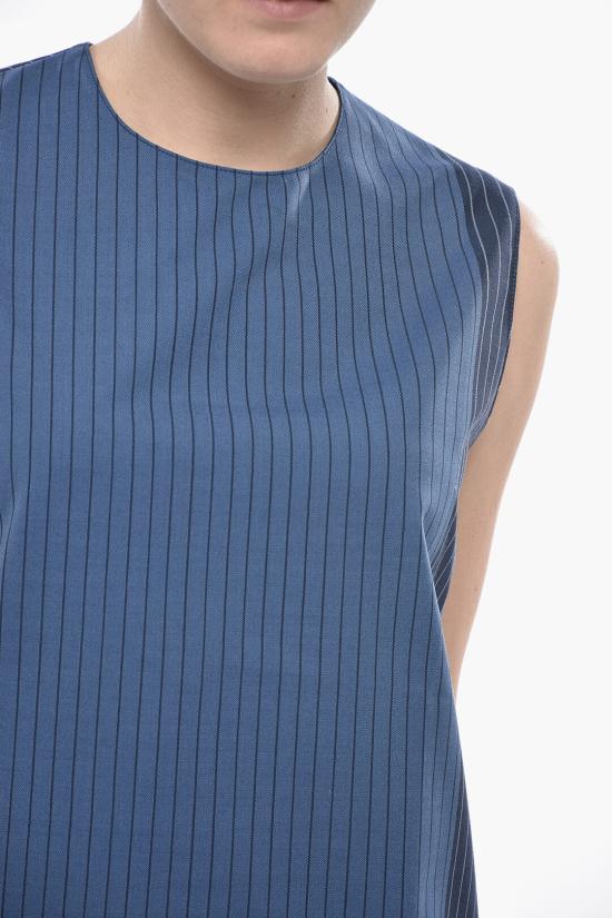  마르니 민소매 티셔츠 TTMA0289QU UTWA14 STB94 Blue - MARNI