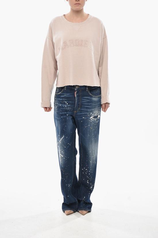  마르지엘라 아플리케 스웨트 셔츠 S51GU0134 S25570 218 Pink - MAISON MARGIELA