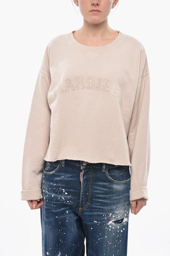  마르지엘라 아플리케 스웨트 셔츠 S51GU0134 S25570 218 Pink