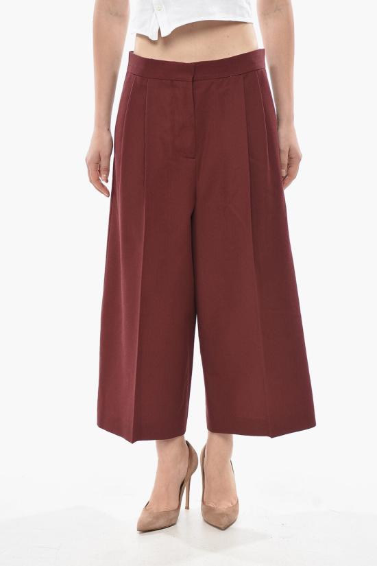  마르니 스트레이트 팬츠 PAMA0288OU TW842 00R82 Burgundy