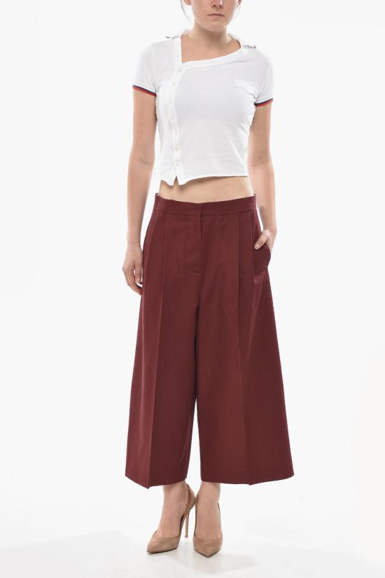  마르니 스트레이트 팬츠 PAMA0288OU TW842 00R82 Burgundy - MARNI