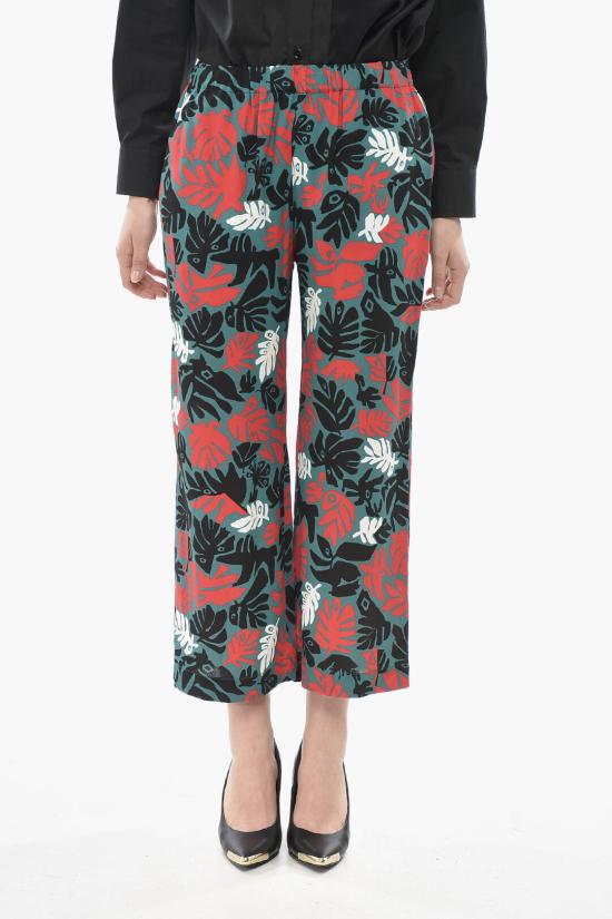  마르니 스트레이트 팬츠 PAMA0304OU TV745 ELV70 Multicolor