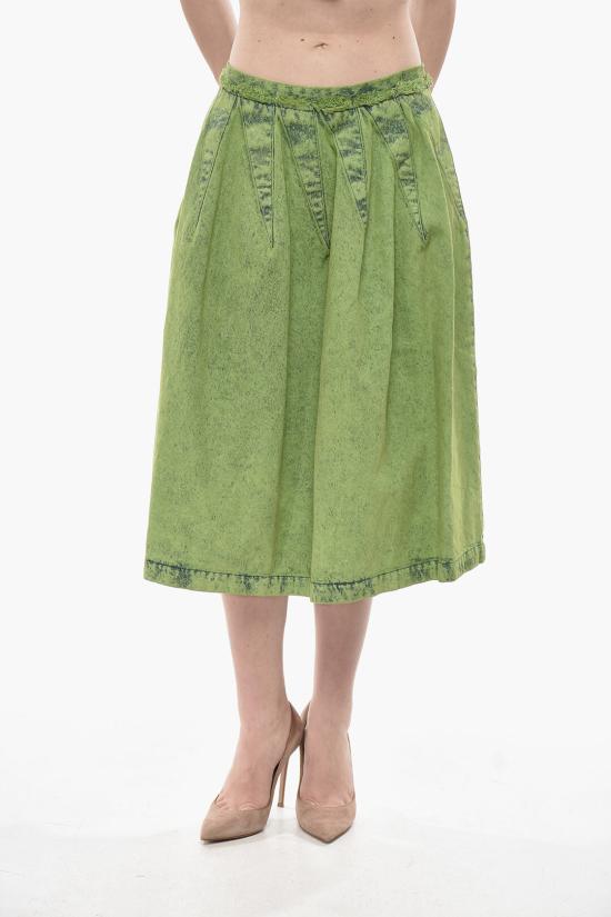  마르니 데님 스커트 GOJD0594A0 USCV96 MBV40 Green
