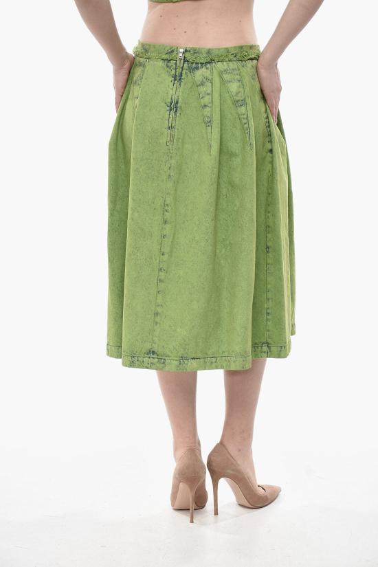  마르니 데님 스커트 GOJD0594A0 USCV96 MBV40 Green - MARNI