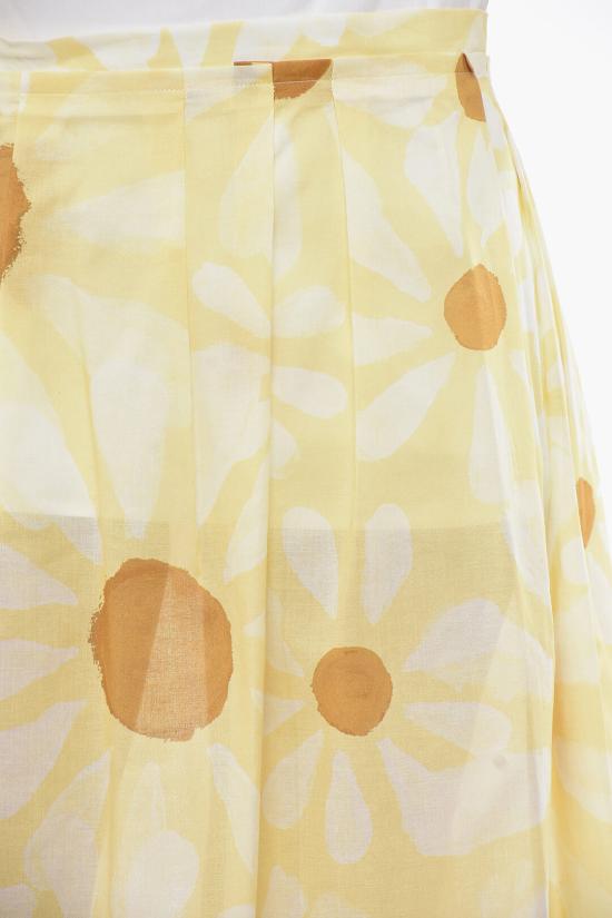  마르니 롱 스커트 GOMA0420OU UTC150 EUY06 Yellow - MARNI