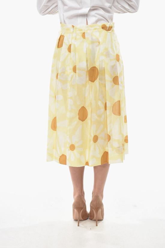  마르니 롱 스커트 GOMA0420OU UTC150 EUY06 Yellow - MARNI