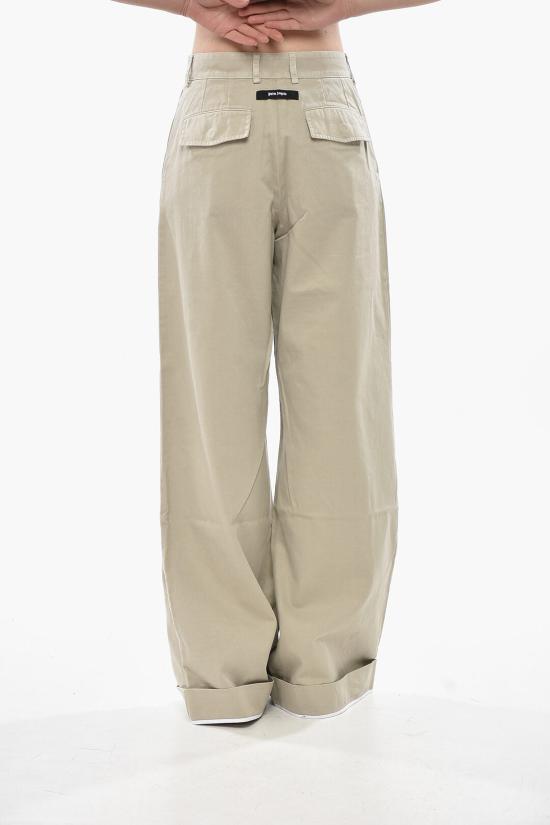  팜앤젤스 스트레이트 팬츠 PWCA143F24 FAB001 6161 Beige - PALM ANGELS