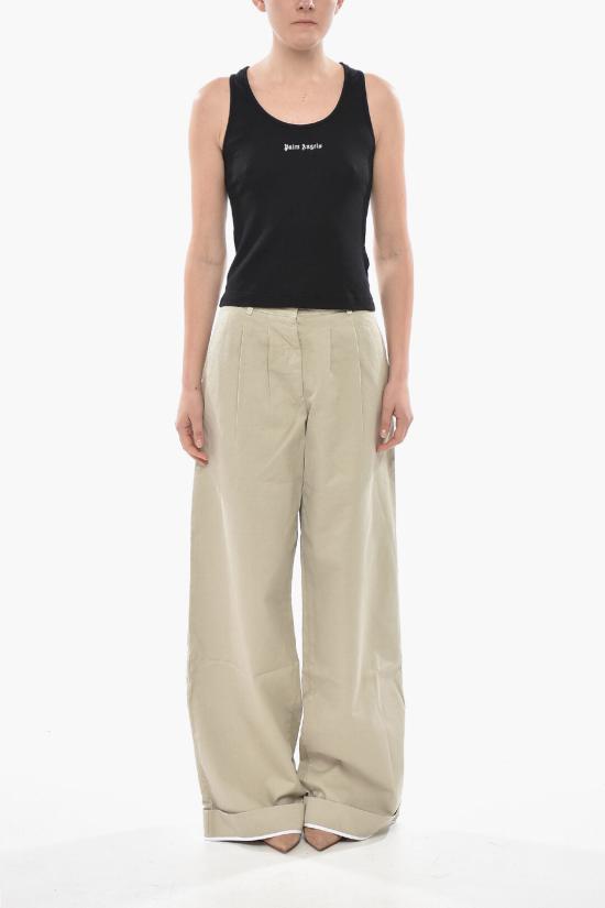  팜앤젤스 민소매 티셔츠 PWAC020C99 FAB001 1003 Black - PALM ANGELS