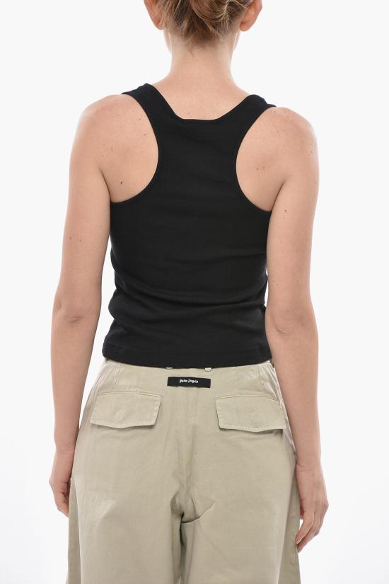  팜앤젤스 민소매 티셔츠 PWAC020C99 FAB001 1003 Black - PALM ANGELS